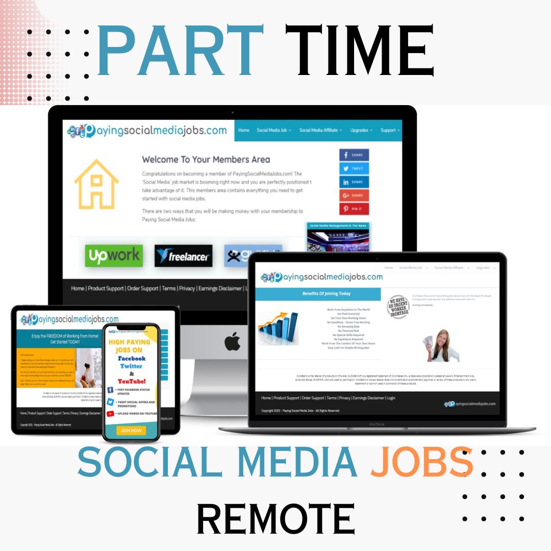 part time social media jobs remote