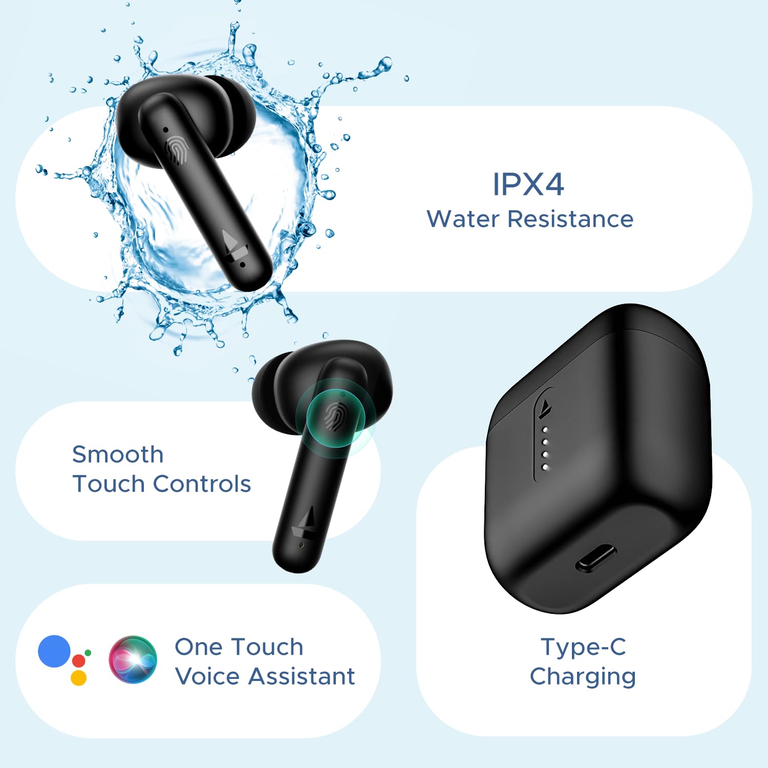 boAt Airdopes 141 Bluetooth TWS Earbuds